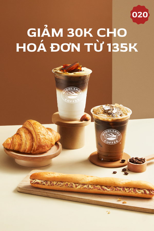 Highlands Coffee - FREE SHIP 0Đ TRONG PHẠM VI 3KM
